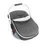 Pink Polyester Peach Fleece Car Seat Canopy Covers for Infants Zipper Infant Carrier Seat Cover