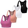 Plus Size Hollow Mesh Beauty Back Sujetador Deportivo Seamless Wirefree Breathable Sports Bras Workout Gym Yoga Bra for Womens