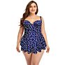 plus Size Swimwear Style One-Piece Large Size Swimsuit Skirt Printed Skin-Friendly Fabric Swimwear W