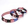 Polyester Pet Collars American Flag Pattern Design Dog Collars