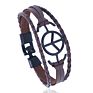 Popular Hand-Woven Peace Accessories Men's Imitation Leather Bracelet Creative National Style Bracelet