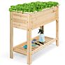 Popular Raised Bed Garden Planter Box with Storage Shelf
