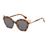 Popular Retro Rhinoceros Horn Shape Cat -Eye Frame Sunglasses for Women and Men