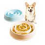 Porcelain Dog Feeding Bowl Ceramic Slow Eating Pet Bowl Slow Feeder Dog Bowl