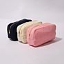 Portable Embroidery Patches Glitter Corduroy Makeup Bag Travel Small Cosmetic Bags