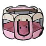 Portable Foldable Pet Playpen and Puppy Playpen with Free Carrying Case Collapsible Travel Bowl