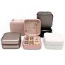 Portable Jewelry Storage Case Pu Leather Small Travel Jewelry Boxes