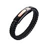 Poya Real Genuine Leather Braided Bracelet for Women Men Charms Circular Bracelets & Bangles Jewelry