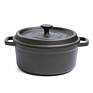 Pre Seasoned Cast Iron Dutch Oven with Dual Handle and Cover Casserole