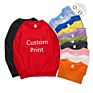 Premium Customized Printed Children Cotton Pullover Logo Printing Kids Blank Sweatshirt