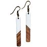 Premium Look Woman Jewelry Earring Design Wooden Resin Woman Earring