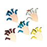Pretend Play Game Soft Plastic Toy Vinyl Dinosaur Finger Puppets for Kids