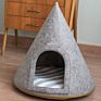 Price Wool Felt Pet Cave Lucy Hooded Dog Bed