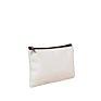 Printing White Blank Mini Canvas Clutch Bag Eco Friendly Zippered Makeup Bag
