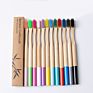 Private Label Rainbow Soft Kids Bamboo Toothbrush for Children