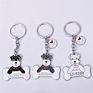 Promotional Metal Logo Keychain, Cute Pet Schnauzer Dog Bone Key Chains