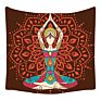 Psychedelic Budhha Tapestry Trippy Mushroom Hand Background Cloth Mandala Pattern Carpet