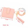 Pu Tassel Bag Silicone Bracelet Bracelet Key Ring Silicone Wristlet Keychain Bracelet Pocket Keychain