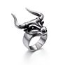 Punk Accessories Jewelry Stainless Steel Bull Head Finger Ring