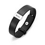 Punk Customizable Personalized Name Luxury Adjustable Buckle Mens Cow Wide Natural Wrap Genuine Leather Bracelet