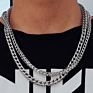 Punk Miami Cuban Choker Necklace Collar Statement Hip Hop Big Chunky Gold Color Thick Chain Necklace Men Jewelry