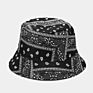 Pure Color Flower Pattern Sun-Proof Shady Bucket Cap