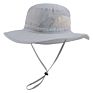 Pure Grey Khaki Blue Wide Brim Fishing Caps Upf50+ Army Green outside Sports Bonnie Bucket Sun Beach Hats for Kids Youth Adult