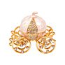 Qifu Small Jewelry Box Enamel Painting Variety of Styles Metal Jewelry Box