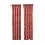 Qinuo Home 52"X84" Rod Pocket Paisley Jacquard Curtains for Bedroom Thermal Insulated Room Darkening Window Treatments