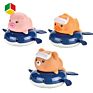 Qs Toys Bath Tub Toys 9 Pcs Pull Organizer Whale Silicone Baby Bath Shower Toy Sets