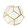 Qy Diamond Shape Hanging Miniature Air Plants Glass Terrarium Vase for Wedding Home Decor