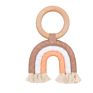 Weave  beech wood ring Rainbow teethers