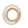 Rattan Mirror round Wall Hanging Pendant Wall Dressing Mirror Bathroom Mirror Woven Nordic Sunglasses Dream Catcher