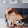 Rawhouse Geometric Morocco Soft Woven Knitted Cotton Morandi Blanket with Tassel