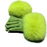 Real Fox Fur Gloves Women / Genuine Sheepskin Motorcycle Women Leather Gloves /Warm Leather Real Fur Gloves