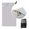 Rectangular Reactive Printing Fast Drying Microfiber Workout Beach Gym Sports Towel with Zip Pocket