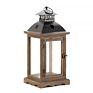 Regular Wooden Indoor Battery Operated Led Flameless Candle Lantern