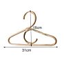 Retro Style Mini Natural Hand Woven Rattan Hanger Eco-Friendly Clothes Wall Mounted Rack for Kids Room Decor