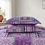 Reversible Quilted White Lightweight Reversible Bedspread Coverlet Comforter Bed Cover Set with 2 Pillowcases - Cotton,