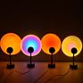 Romantic Nightlight 180 Degree Rotation Sun Projector Floor Light Sunset Projection Lamp for Party Living Room Bedroom Decor
