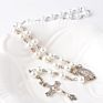 Rosary Bead Necklace Crystal Cross Pendant Necklace Catholic Religious
