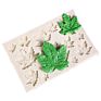 Rose Flower and Leaf Fondant Candy Silicone Molds for Sugarcraft Cupcake Topper Crafting Projects and Birthday Cake Decoration