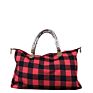 Dream.G910,plaid weekender bag