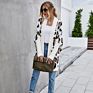 Rts Crazy Women's Loose Knitted Leopard Cardigan Sweaters