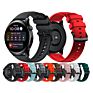 Rubber 22Mm Watch Strap Official Style Silicone Belt Black Buckle Watch Band for Huawei Watch 3 46Mm / Pro 48Mm Watchband