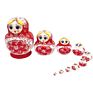 Russian Matryoshka Nesting Dolls for Kids Seller Dolls 10Pcs Flower Hand Painted Wooden Toys Birthday Gifts