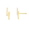 S925 Silver Jewelry 18K Gold Plated Small Lightning Bolt Stud Earrings