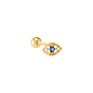 S925 Sterling Silver Ins European and American Eye Diamond Piercing Cartilage Earrings