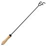 Safety Design Metal Fire Pit Poker with Wood Handle