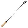 Safety Design Metal Fire Pit Poker with Wood Handle